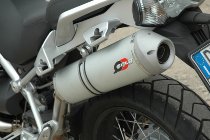 QD Auspuff Slip-On ´Magnum´ Serie, Aluminium mit EG-ABE - Moto Guzzi 1200, NTX Stelvio