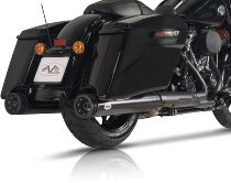 V-Performance Exhaust set D.Ring End Cap, D=114mm, Euro5, Dark - Harley Davidson Touring 2021->