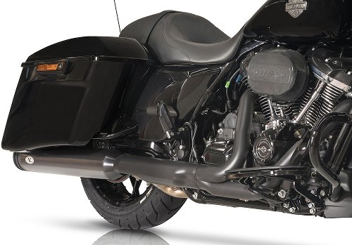 V-Performance Exhaust set D.Ring End Cap, D=114mm, Euro5, Dark - Harley Davidson Touring 2021->