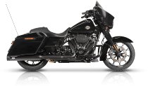 V-Performance Exhaust set D.Ring End Cap, D=114mm, Euro5, Chrome - Harley Davidson Touring 2021->
