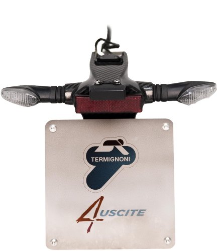 Termignoni License plate support with homologation - Ducati Panigale V4, R, S 2018-2020