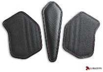 Luimoto Fuel tank pad kit black-red - Ducati V4 Streetfighter, Panigale R, S, SP, Speciale