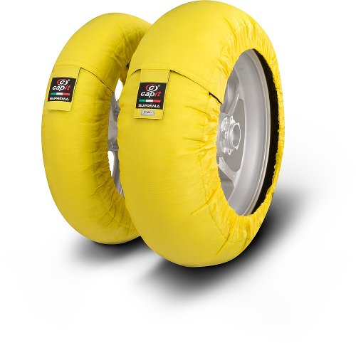 Capit Tire warmers ´Suprema Spina´ - front 90/17, rear 120/16-17, yellow