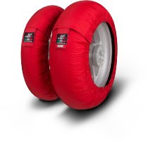 Capit Tire warmers ´Suprema Spina´ - front ≤125-17, rear ≤180/55-17, red