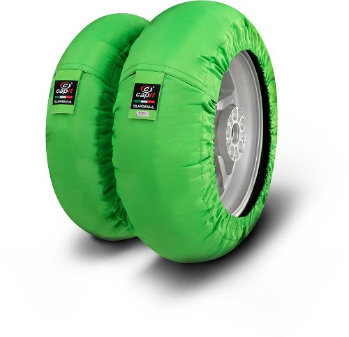 Capit Tire warmers ´Suprema Spina´ - front ≤125-17, rear ≤180/55-17, green