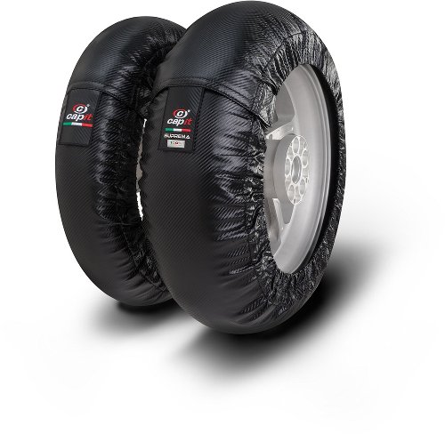 Capit Tire warmers ´Suprema Spina´ - front ≤125-17, rear ≤180/55-17, carbon