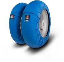 Capit tire warmer ´Mini Spina´ - vorne 90/90-10 + hinten 90/90-10 - blau