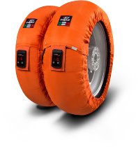 Capit Reifenwärmer ´Suprema Vision´ - vorne 90/17, hinten 120/16-17, orange