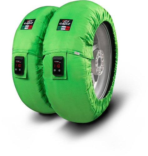 Capit Tire warmers ´Suprema Vision´ - front ≤125-17 rear ≤180/55-17, green