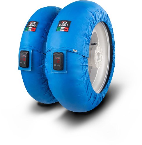 Capit Tire warmers ´Mini Vision´ - front 90/90-10, rear 120/80-10, blue