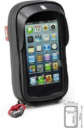 GIVI I-Phone 5-5S smartphone case with sunshield and mirror mount