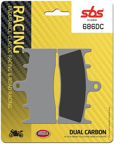 SBS Brake pad kit road racing dual carbon