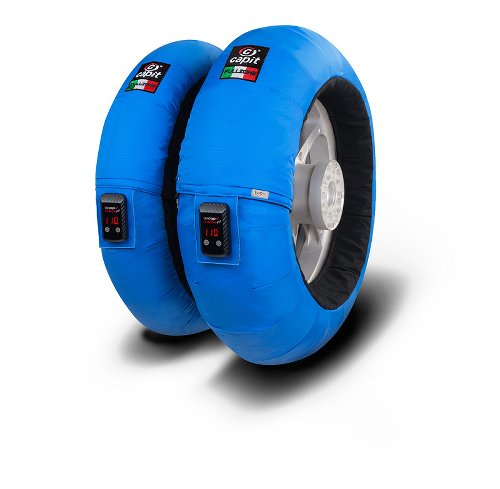 Capit Reifenwärmer ´Fullzone Vision´ - vorne ≤125-17, hinten ≥200/55-17, blau