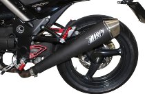 Zard silencer slip-on 2-1 stainless steel, round, tapered, black racing Moto Guzzi Griso 850/1100